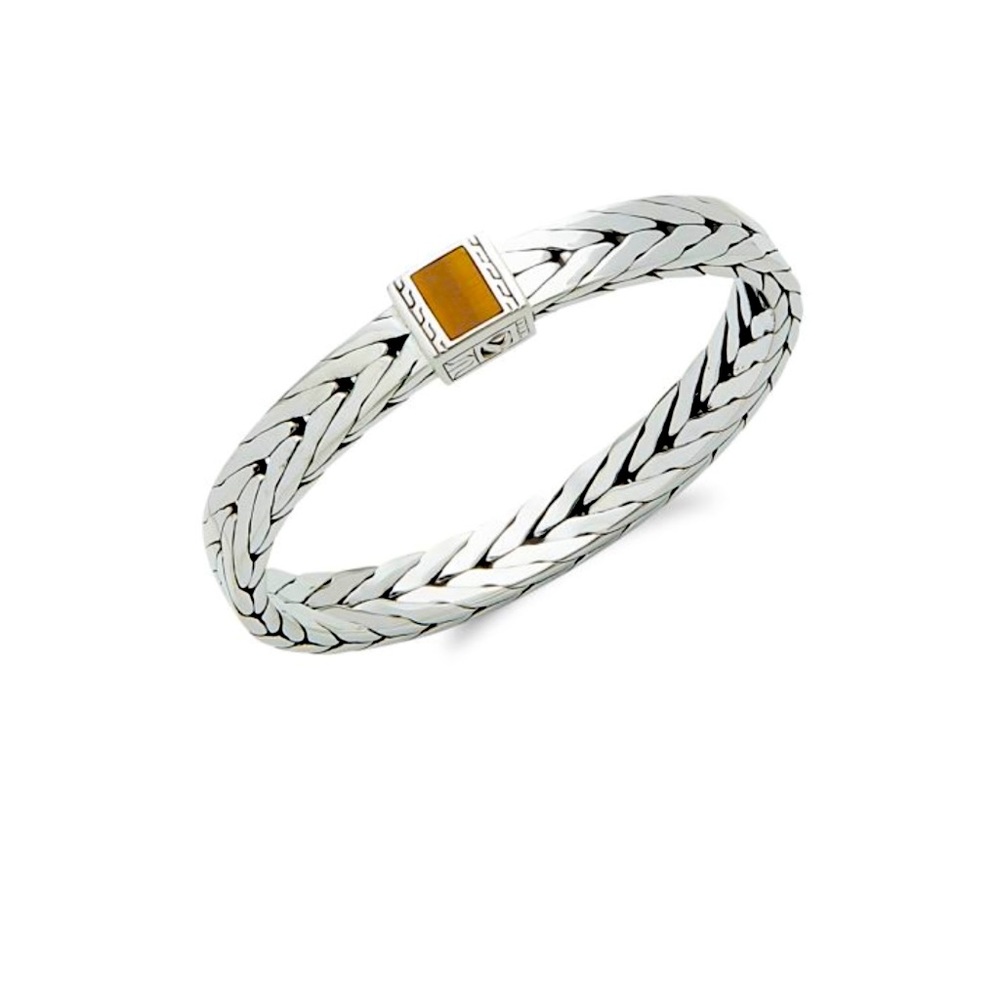 🐅🖤 John Hardy Sterling Silver & Tiger's Eye Bracelet